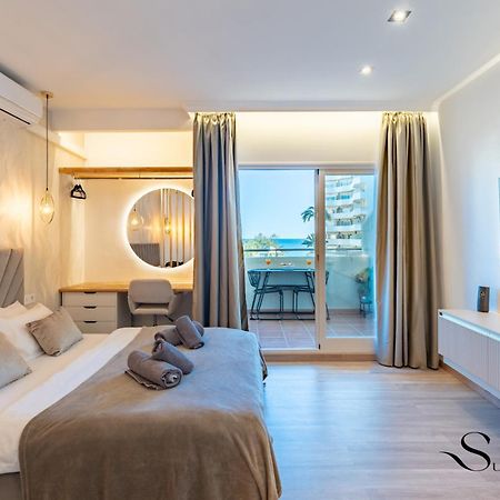 Seaview Beachfront Studio With Aqua Park & Balcony Беналмадена Екстериор снимка